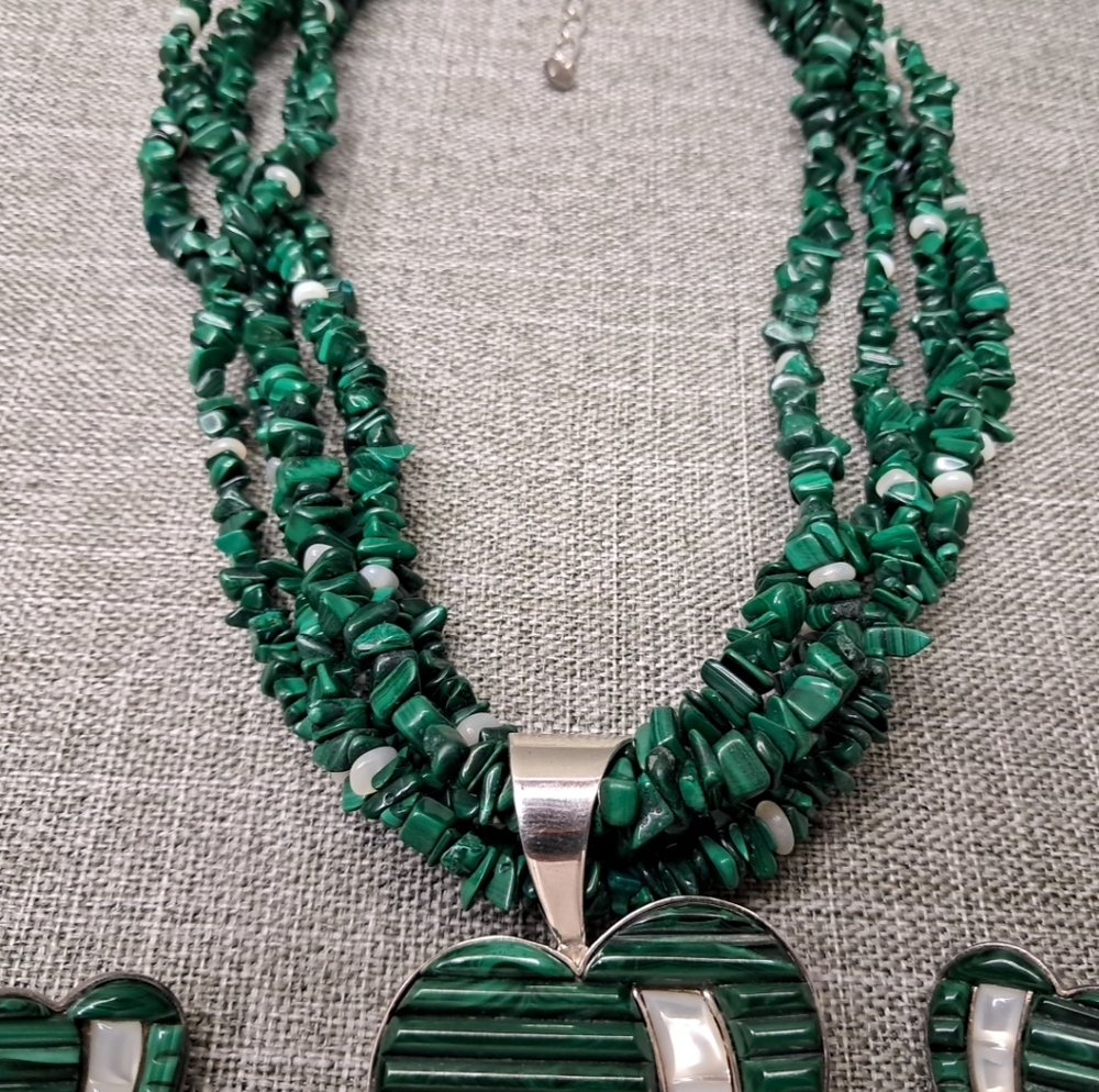 Jay King Mine Finds DTR 925 Multi Stone Statement Necklace Pendant Earrings Set - Picture 3 of 16